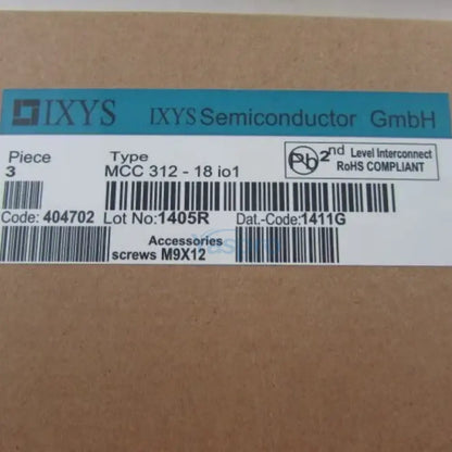 IXYS MCC312-18IO1 Thyristor Module 312A 1800V